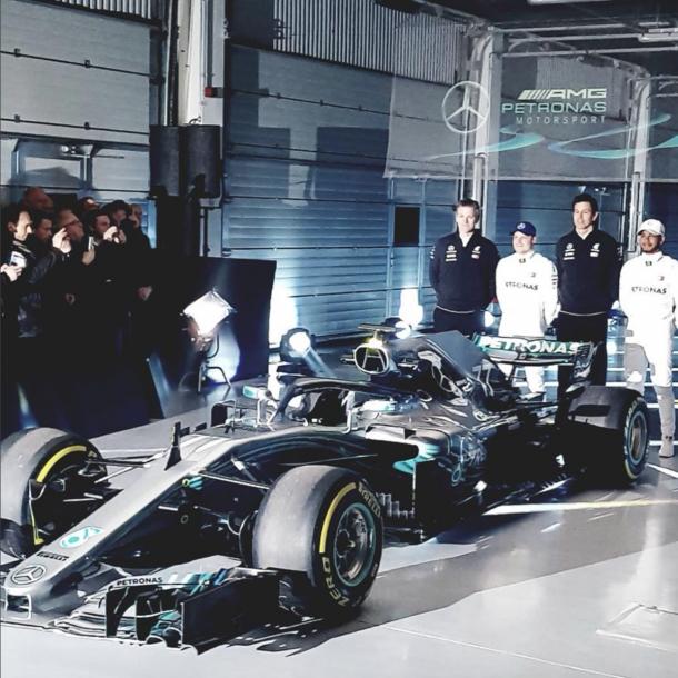 Presentazione della Mercedes W09 a Silverstone - Petronas Motorsport Twitter