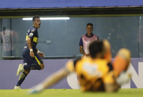 El grito de gol de Pavón | Foto: Boca Jrs.