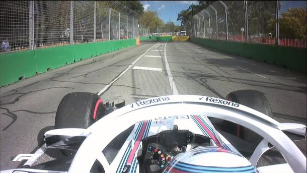Sirotkin con probemas en el freno del Williams (Foto: @F1)