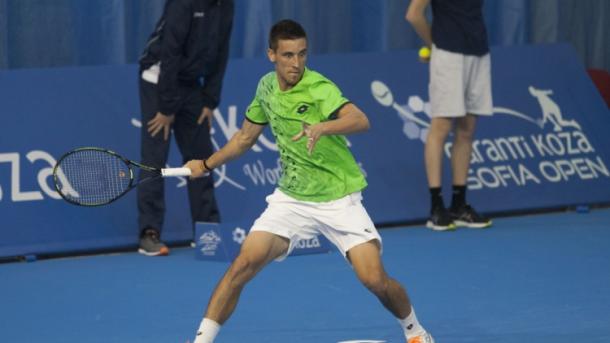 Damir Dzumhur during his win - Source: SofiaOpen.bg