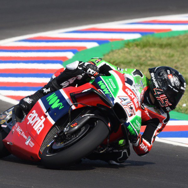 Scott Redding sobre su Aprilia / Foto: Aprilia (Twitter)