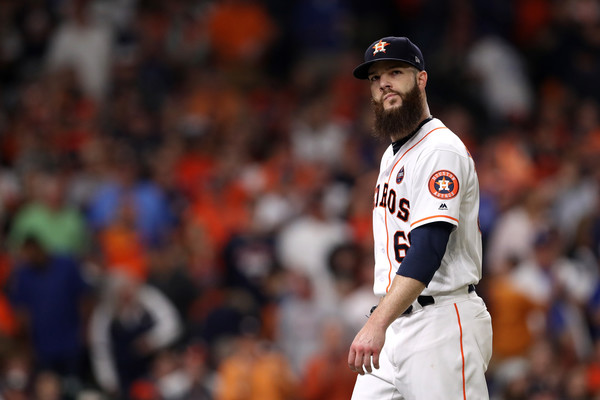 It was a rough night for the Astros ace lefty/Photo: Christian Petersen/Getty Images