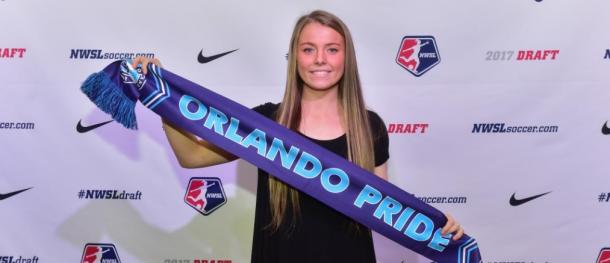 Danica Evans picked 22nd overall during the 2017 NWSL College Draft | Source: OrlandoCitySC.com