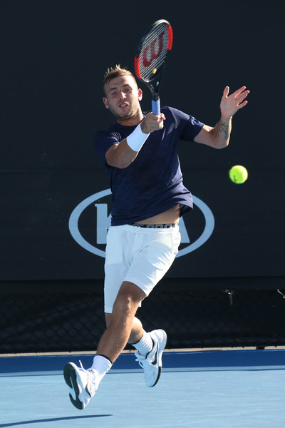 Daniel Evans during his win over Facundo Bagnis. Photo Source: Getty Images/Pat Scala