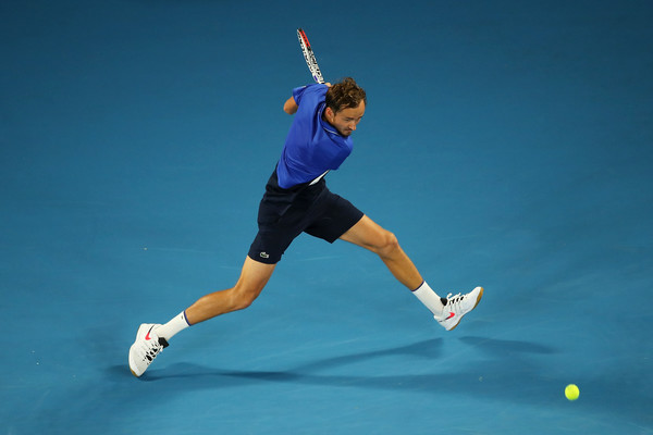 Daniil Medvedev in action at the Australian Open this year (Image: AsiaPac)