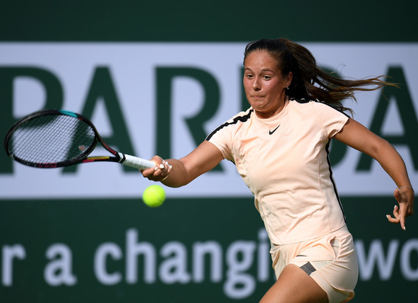 Daria Kasatkina strolled through the match without facing any huge problems other than her nerves | Photo: Harry How/Getty Images North America