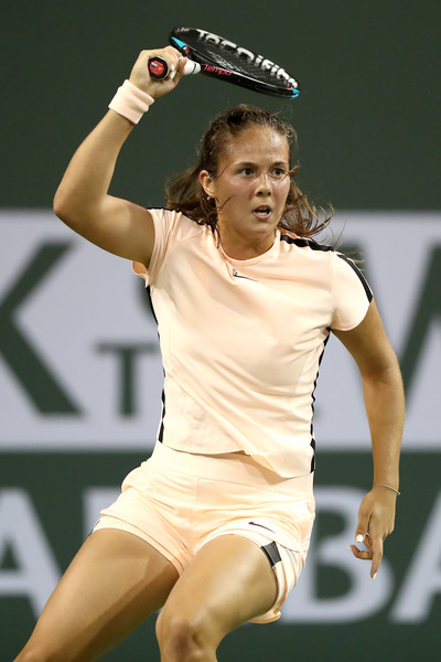 Daria Kasatkina's forehand was firing on all cylinders today | Photo: Matthew Stockman/Getty Images North America