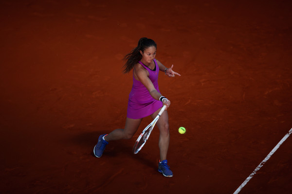 Daria Kasatkina in action at the Mutua Madrid Open last week | Photo: Julian Finney/Getty Images Europe