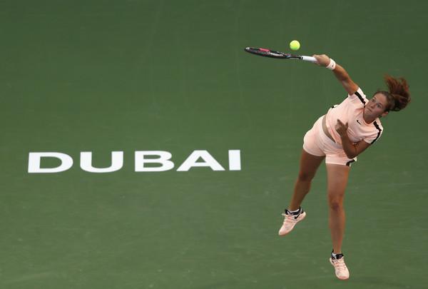 Kasatkina's vulnerable second serves were brutally punished but she compensated for them with some quality play | Photo: Francois Nel/Getty Images Europe