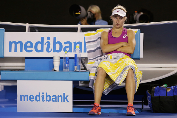 Gavrilova let her emotions get the better of her during a 4th round loss at the Australian Open (Getty/Darrian Traynor)