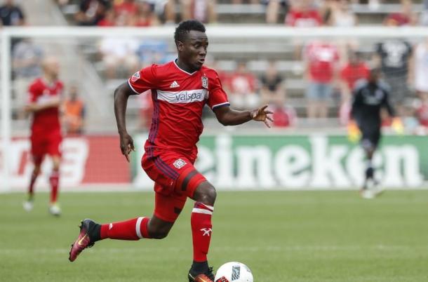 David Accam is as dangerous as they come with his speed and finishing ability | Source: Kamil Krzaczynski - USA TODAY Sports