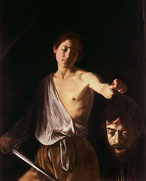 David con la cabeza de Goliath, de Caravaggio | Foto: WikiPedia