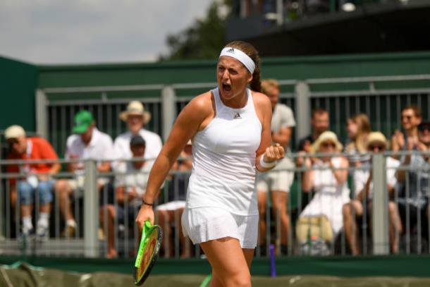 Jelena Ostapenko in action at Wimbledon (Getty/David Ramos)