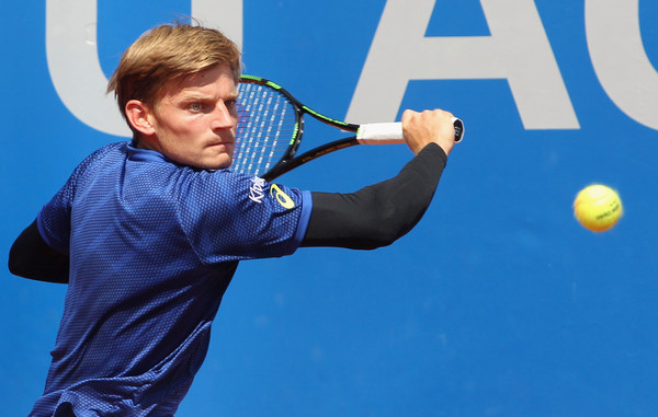 David Goffin in BMW Open action. Photo: Alexandra Beier/Getty Images