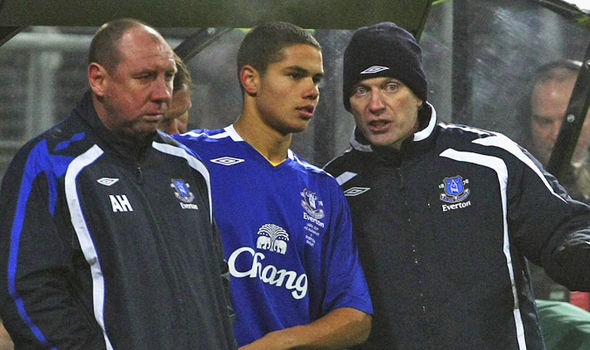 Jack Rodwell playing under David Moyes at Everton. (Image source: Express)