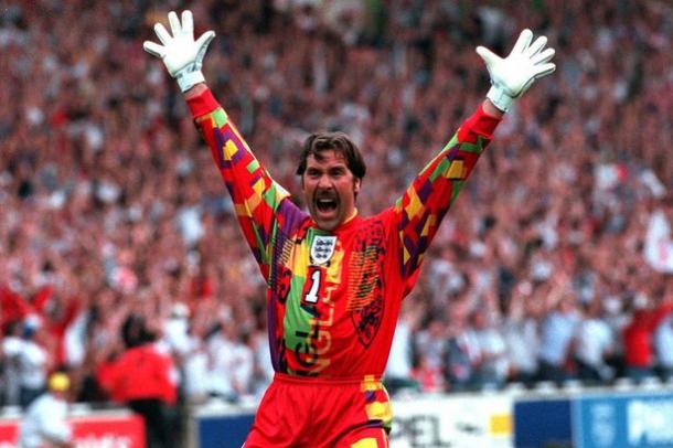 David Seaman was forced to wear this monstrosity throughout the Euro 1996 tournament 