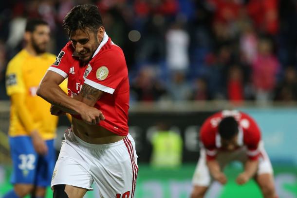 El gol de Salvio puede valer una liga | Foto: SL Benfica 