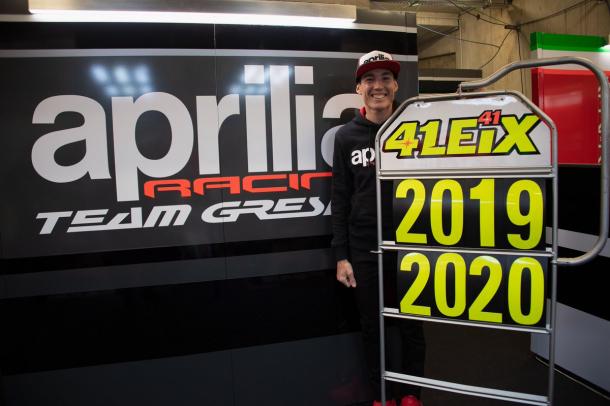 Aleix Espargaró anuncia su renovación en el GP Francia / Foto: Aleix Espargaró (Twitter)