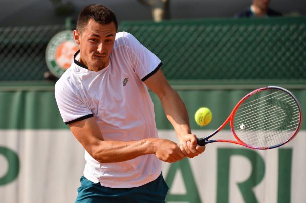 Bernard Tomic looked impressive once again as he made it to the final round of qualification sporting the new Lotto kit (Photo: @AusTennisTalks)