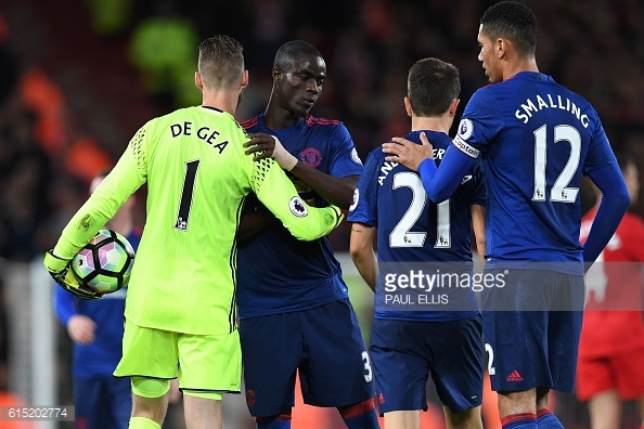 De Gea produced two magical saves to help United take home a point / Getty Images / Paul Ellis