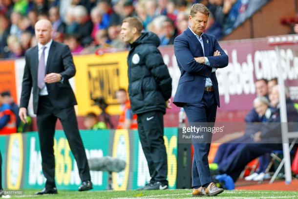 Frank de Boer was relieved of his duties after just four league games. Source | Getty Images.