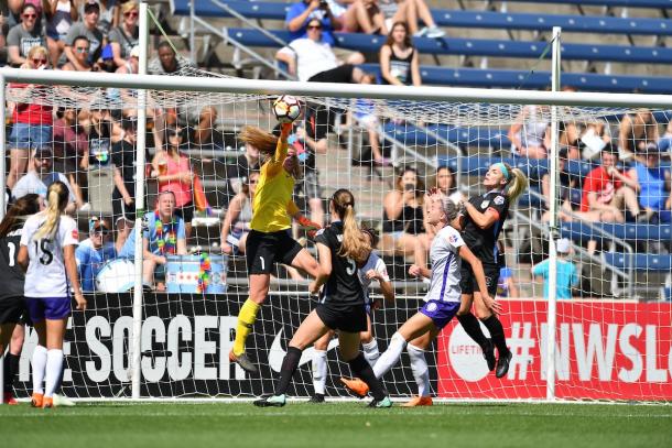 Alyssa Naeher made some huge saves in today's game | Photo: Chicago Red Stars 