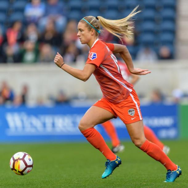 Kristie Mewis for the Dash l source: @HoustonDash on Twitter