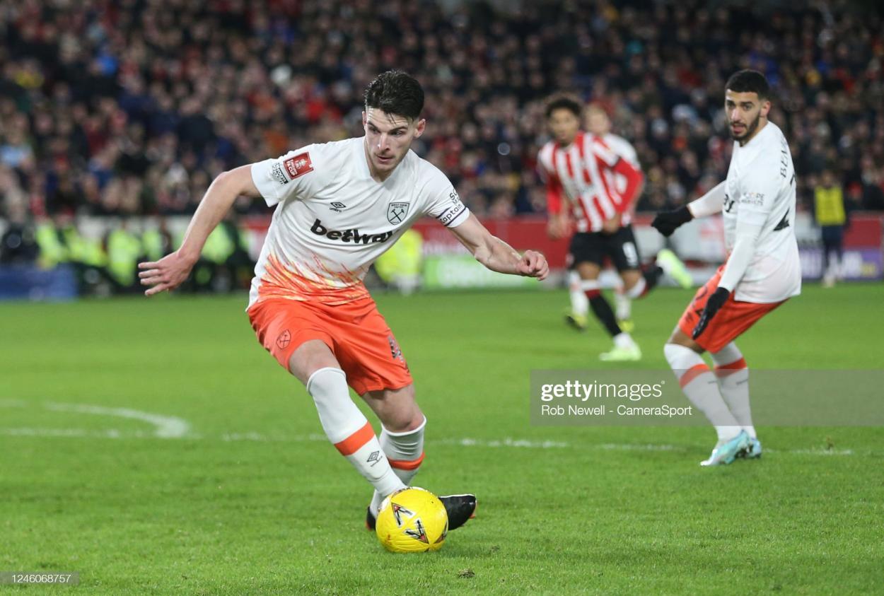 Declan Rice in action (Photo by Rob Newel