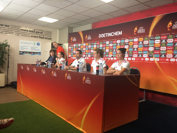 Rueda de prensa de la selección española | Foto: UEFA