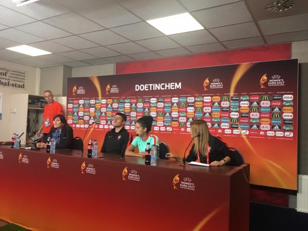 Rueda de prensa de la selección portuguesa | Foto: UEFA