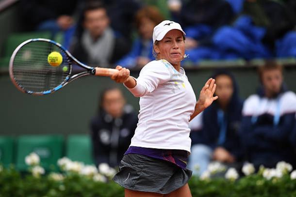 Yulia Putintseva will look to be as aggressive as possible when she faces Garbine Muguruza on Friday (Getty/Dennis Grombkowski)