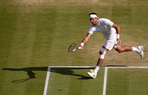 Del Potro in the semifinals of Wimbledon in 2013, the last time he was in action at SW19 (Getty/Dennis Grombkowski)