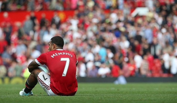 Depay has endured a frustrating start to life at United (photo: getty)