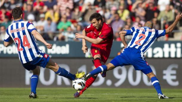 La última remontada tras comenzar perdiendo fue en el Deportivo - Mallorca de la 12/13 | Foto: EFE.