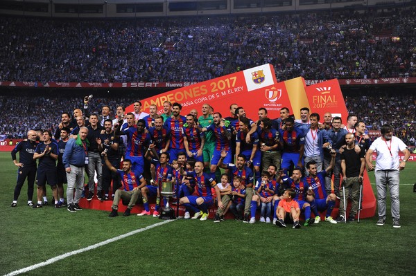 Celebración del título de los últimos campeones, el Barça. Foto: Getty Images