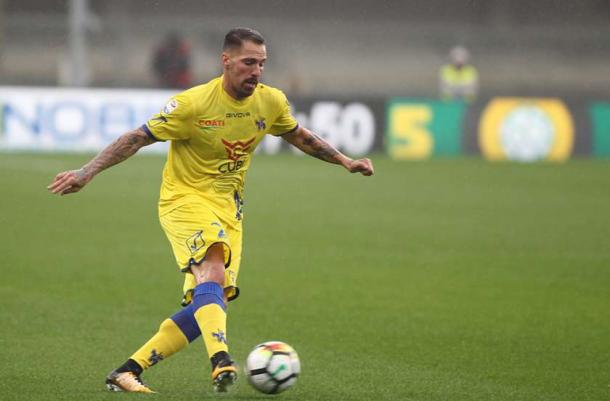 Cacciatore en el partido de ayer / Foto: Chievo Verona