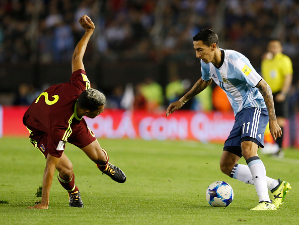 Destaque do primeiro tempo, Di María saiu com lesão na coxa esquerda (Foto: Gabriel Rossi/Getty Images)