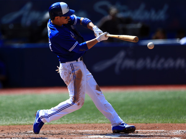 Darwin Barney went 4-for-4 on Sunday against the Tigers. | Photo: Vaughn Ridley/Getty Images