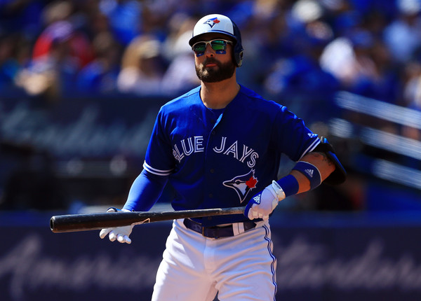 Kevin Pillar went for 2-for-4 on Sunday and picked up another RBI with a single to score José Bautista in the bottom of the fifth. | Photo courtesy of Getty Images