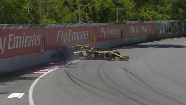 Accidente de Sainz. Foto: Twitter - Fórmula 1