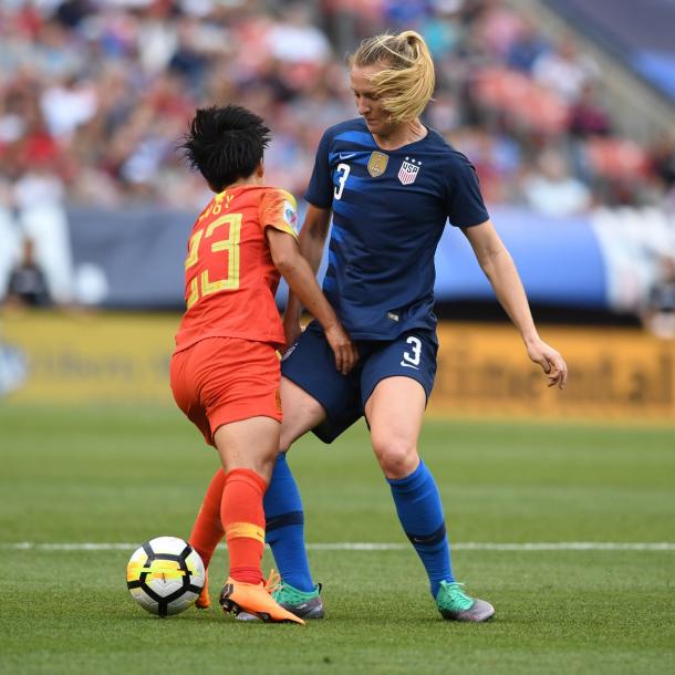 The USWNT went into half-time in the lead | Source: ussoccer.com