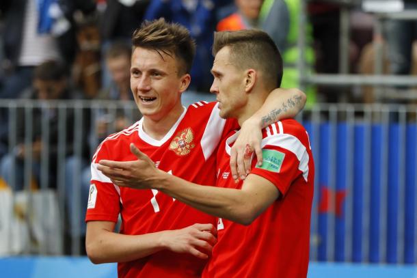Golovin y Chéryshev, las armas rusas | Foto: @FIFAWorldCup