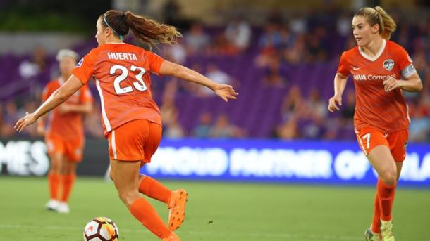 Sofia Huerta and Kealia Ohai becoming dynamic duo for the Dash | Photo: Houston Dash on Twitter