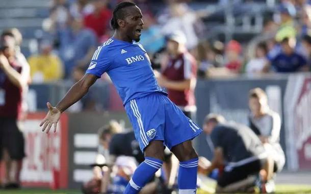 Didier Drogba celebrating his goal against the Colorado Rapids in October of 2015. Photo credits: David Zalubowski / AP Photo 