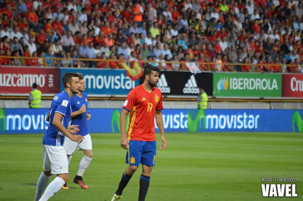 Diego Costa con la Roja