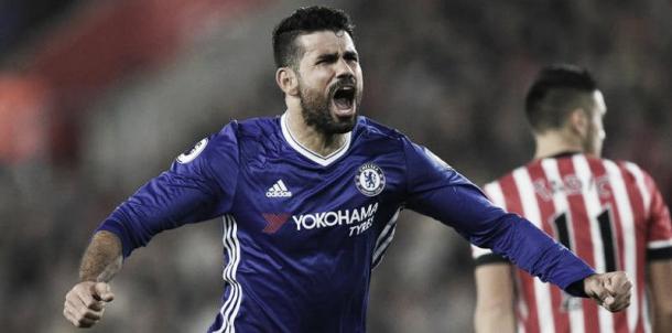 Diego Costa celebrando un gol. Foto: Getty Images.