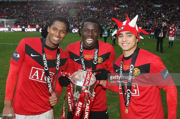 Diouf (Centre) wants to add to his medal collection with Stoke. Source | Getty Images.