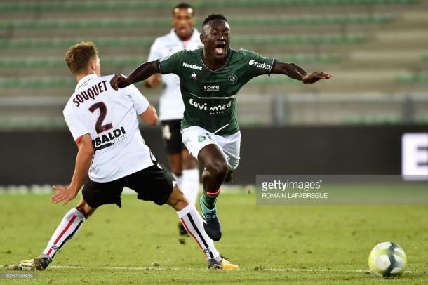 Diousse seriously impressed on his competitive debut for Saint-Etienne. Source - Getty Images.