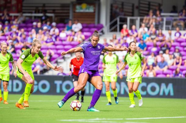 Toni Pressley gets her first goal of the season | Photo: Orlando Pride on Twitter