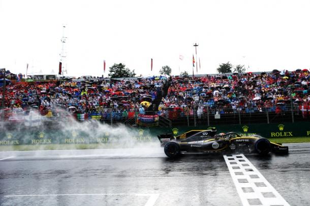 Carlos Sainz en la clasificación del GP de Hungría 2018 | Foto: @RenaultSportF1